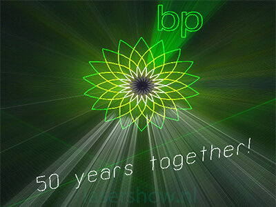 lasershow 50 jaar BP BP 50 jaar