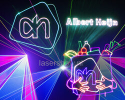 lasershow-albert-heijn lasershow bedrijfsfeest