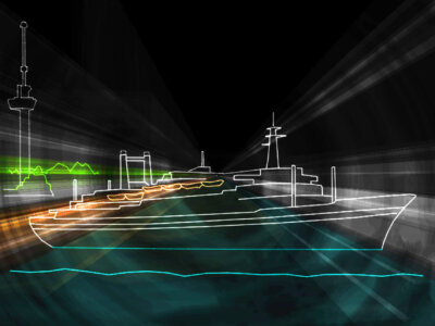 Feest op SS Rotterdam